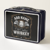 Lunch Box Old Moonshine Whiskey Étiquette AJOUTER PHOTO Nom  (Devant)