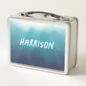 Lunch Box Ombre bleu turquoise couleur bleu océan (Dos)