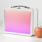 Lunch Box Ombre couleur rose et pourpre de fond (En situation)