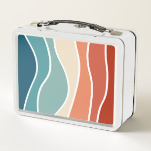 Lunch Box Ondes colorées de style rétro