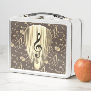 Lunch Box Onglet de guitare de notes musicales personnalisée