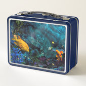 LUNCH BOX ORANGE FISH BLUE OCEAN (Dos)