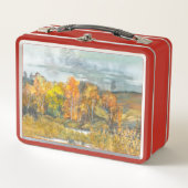 Lunch Box Oranger de forêt d'automne (Devant)