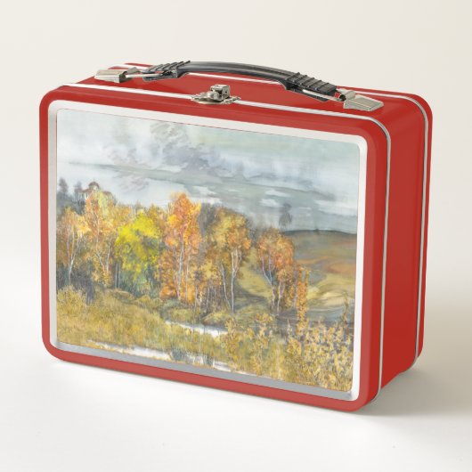 Lunch Box Oranger de forêt d'automne (Devant)