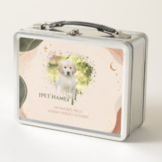Lunch Box Oreiller jeté avec portrait de compagnie personnal