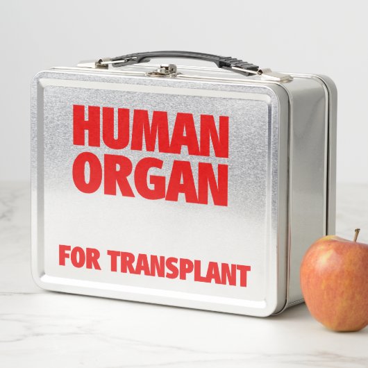 Lunch Box Organe Humain Pour La Transplantation (En situation)