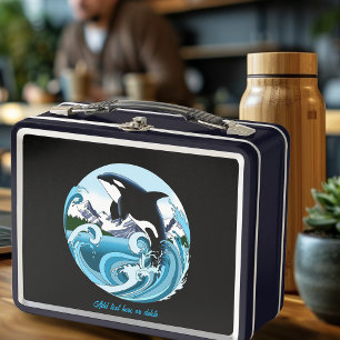 Lunch Box Orque majestueuse épaulard baleine bleue vagues oc
