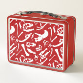 Lunch Box Os Dinosaures (Rouge) (Dos)