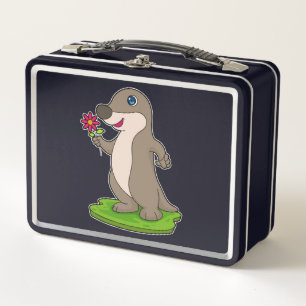 Lunch Box Otter à fleurs
