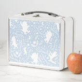 Lunch Box Où les choses sauvages le modèle floral bleu (En situation)