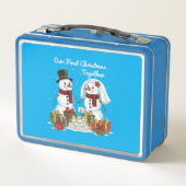 Lunch Box Our First Christmas Together | Newlywed Snowman  (Dos)