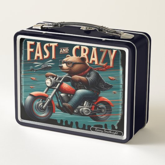 Lunch Box Ours à vélo (Dos)