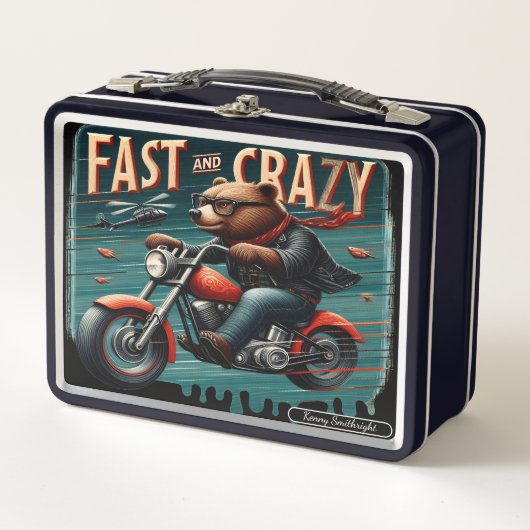 Lunch Box Ours à vélo (Devant)