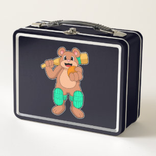 Lunch Box Ours au cricket avec chauve-souris de cricket