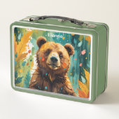 Lunch Box Ours avec Arrière - plan peint Enfants (Dos)