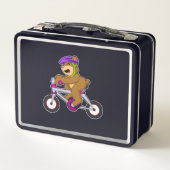 Lunch Box Ours avec vélo et casque (Dos)