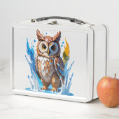 Lunch Box Ours blanc avec éclaboussures d'eau (En situation)