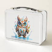 Lunch Box Ours blanc avec éclaboussures d'eau (Dos)