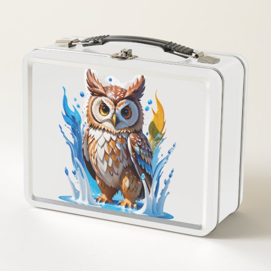 Lunch Box Ours blanc avec éclaboussures d'eau (Devant)