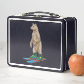Lunch Box Ours comme skieur avec ski (En situation)