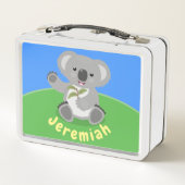 Lunch Box Ours de koala mignon avec dessin animé feuille (Dos)