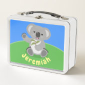 Lunch Box Ours de koala mignon avec dessin animé feuille (Devant)