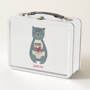 Lunch Box Ours gris mou