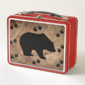 Lunch Box Ours Noir Et Paniers Ours (Devant)
