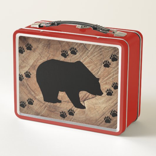 Lunch Box Ours Noir Et Paniers Ours (Dos)