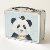 Lunch Box Ours panda d'aquarelle (Dos)