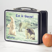 Lunch Box Ours polaires branchés sur glace (En situation)