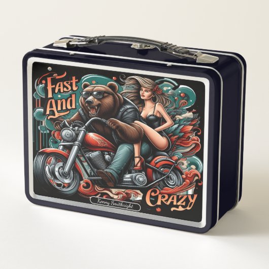 Lunch Box Ours sur un vélo avec Buddy (Dos)