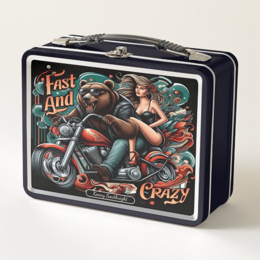 Lunch Box Ours sur un vélo avec Buddy (Devant)