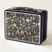 Lunch Box Outils d'atelier Black & Gold (Dos)