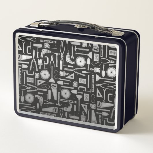 Lunch Box Outils d'atelier Black & Silver (Dos)