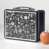 Lunch Box Outils d'atelier Black & Silver (En situation)