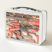 Lunch Box Outils Outil Russe antique Red Man (Dos)