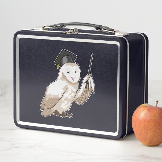 Lunch Box Owl as Teacher with Pointer (En situation)