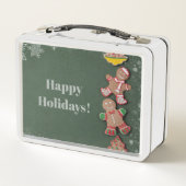 Lunch Box Pains d'épices de Noël Hommes et Flèches de neige (Dos)