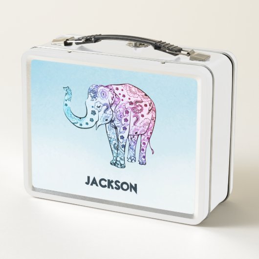 Lunch Box Paisley Elephant (Dos)