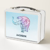 Lunch Box Paisley Elephant (Devant)