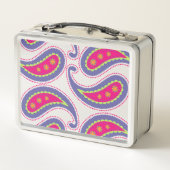 Lunch Box Paisley violet rose (Dos)