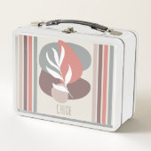 Lunch Box Palette de couleur Boho et feuilles modernes (Devant)