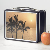 Lunch Box Palmiers et coucher de soleil romantique (En situation)