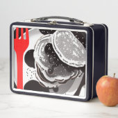 Lunch Box Pancakes et Fork Lunette Box (En situation)