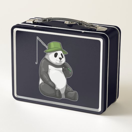 Lunch Box Panda à la pêche avec canne à pêche (Dos)