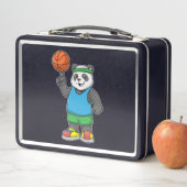 Lunch Box Panda au sport avec ballon de basket (En situation)