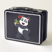 Lunch Box Panda avec fleur de bambou (Dos)