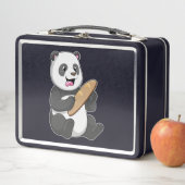 Lunch Box Panda comme boulanger avec pain (En situation)