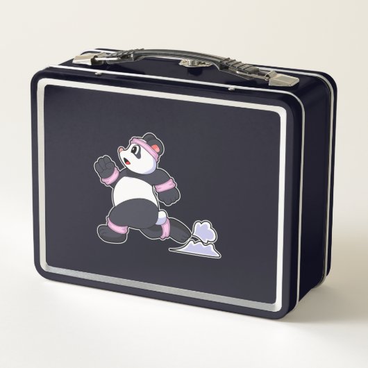 Lunch Box Panda comme coureur à la course (Dos)